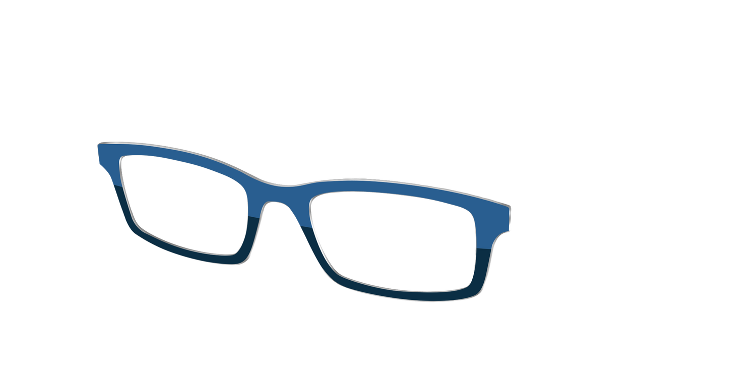 The Denim & Navy Split - Angle Top Image - Pair Eyewear