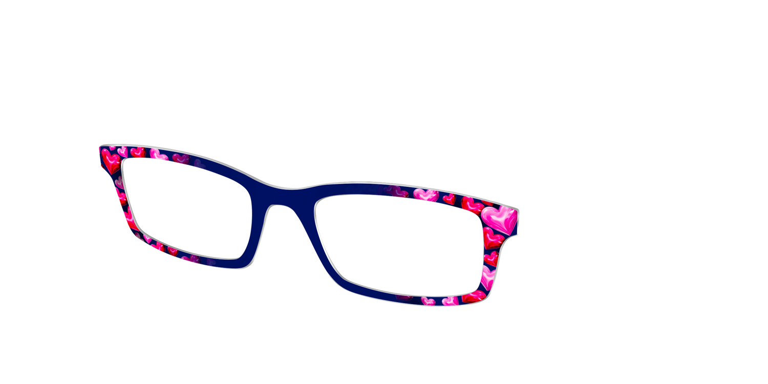 The Dimensional Hearts - Angle Top Image - Pair Eyewear