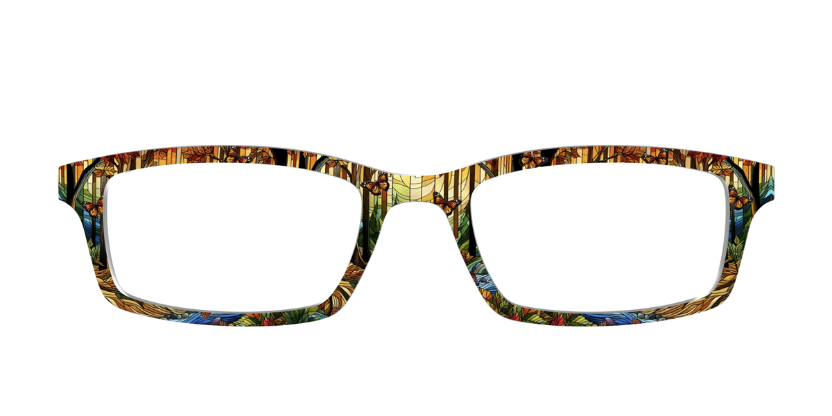 The Enchanted Woods Stained Glass - Front Top Image - Pair Eyewear