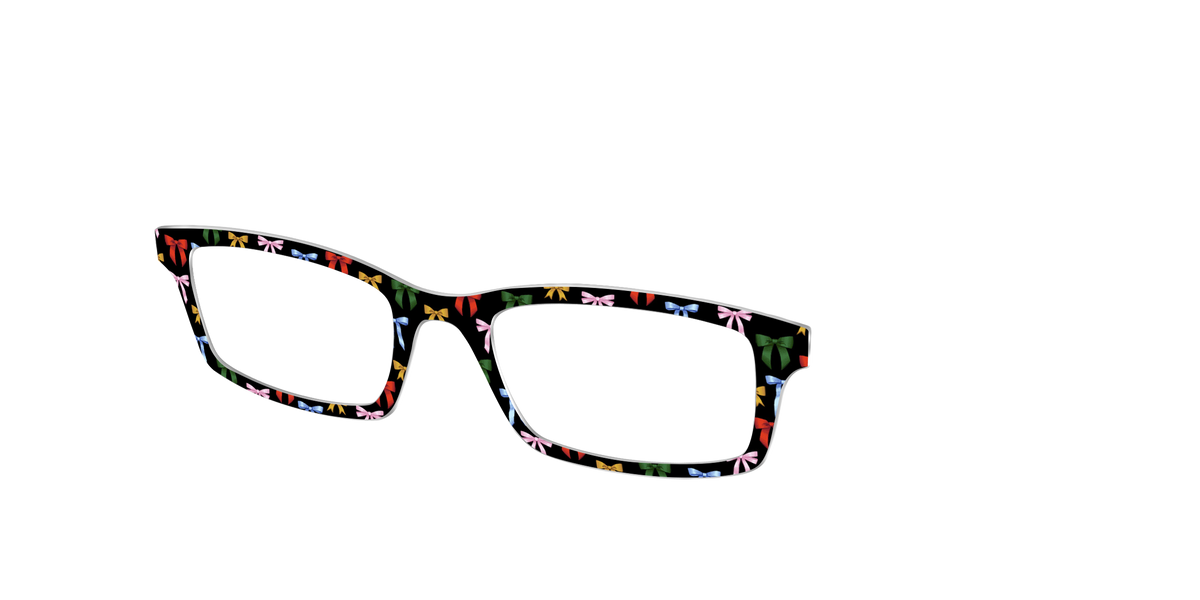 The Festive Ribbons - Angle Top Image - Pair Eyewear