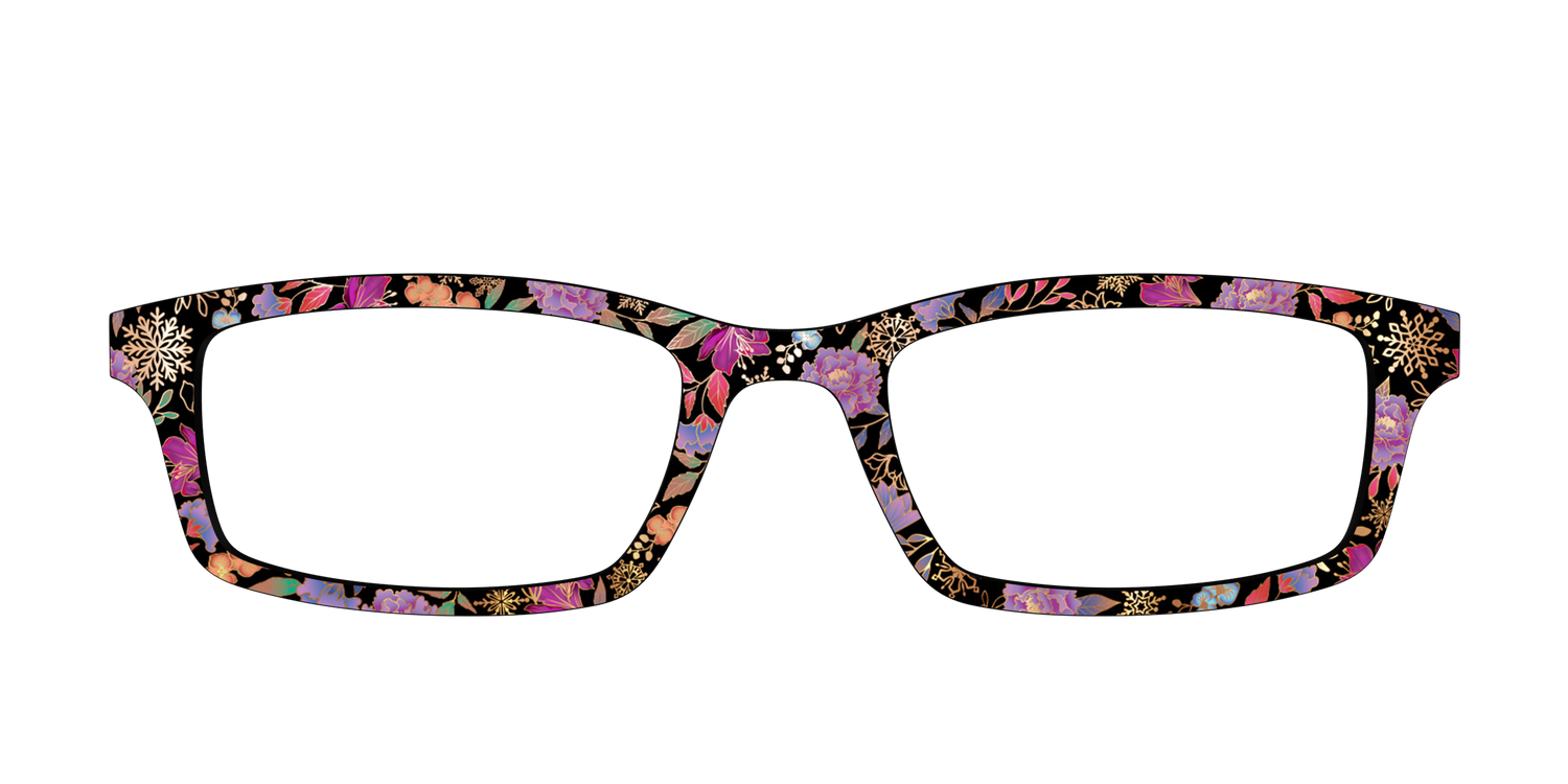 The Frosted Blossom Garden with Foil - Front Top Image - Pair Eyewear