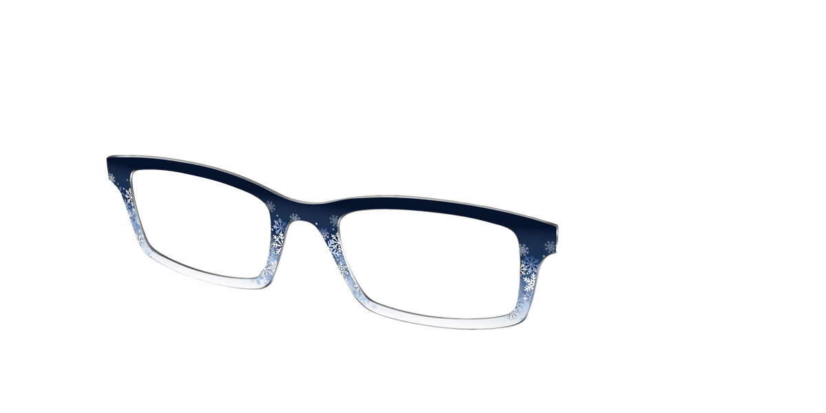 The Frosty Snowflake Split - Angle Top Image - Pair Eyewear