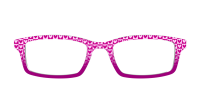 The Fuchsia Heart Check - Front Top Thumbnail - Pair Eyewear