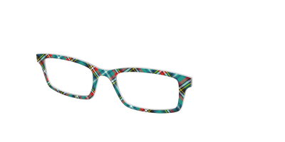 The Green Winter Plaid - Angle Top Thumbnail - Pair Eyewear