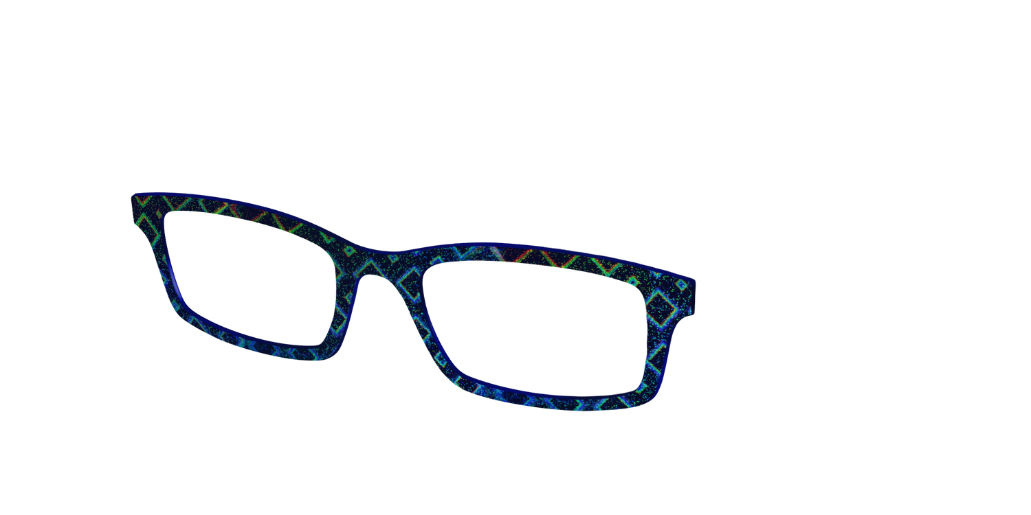The Holographic Diamonds - Angle Top Image - Pair Eyewear