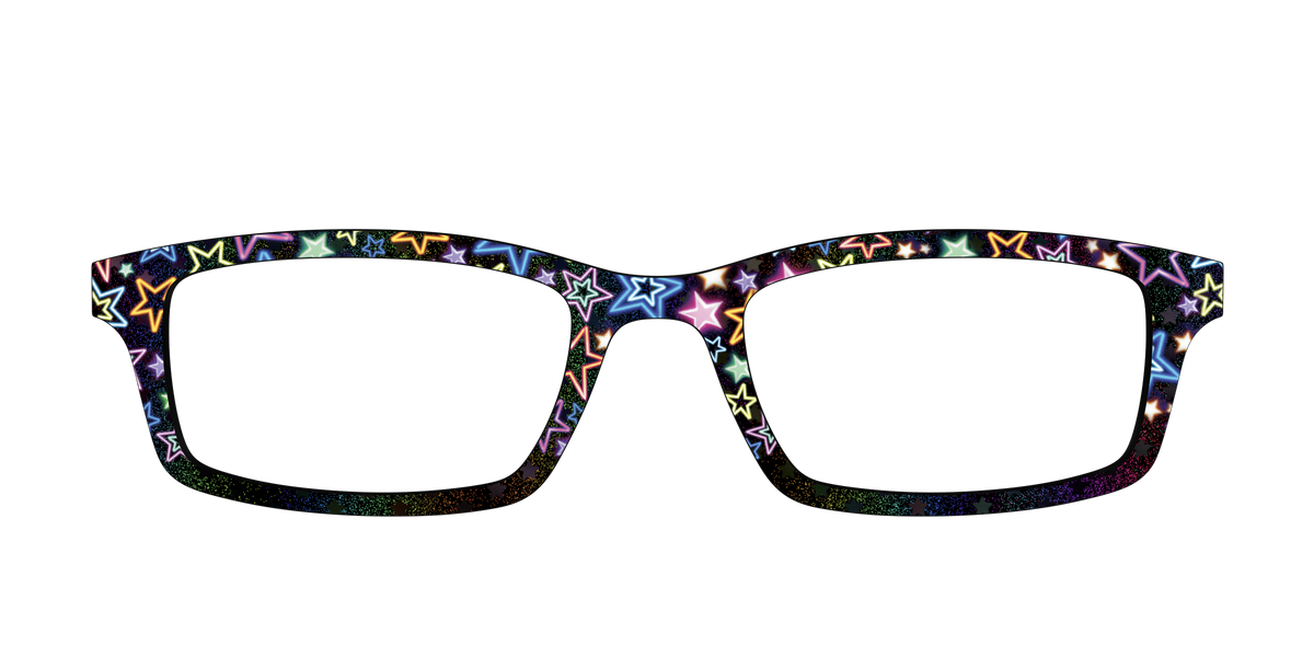The Holographic Party Stars - Front Top Image - Pair Eyewear