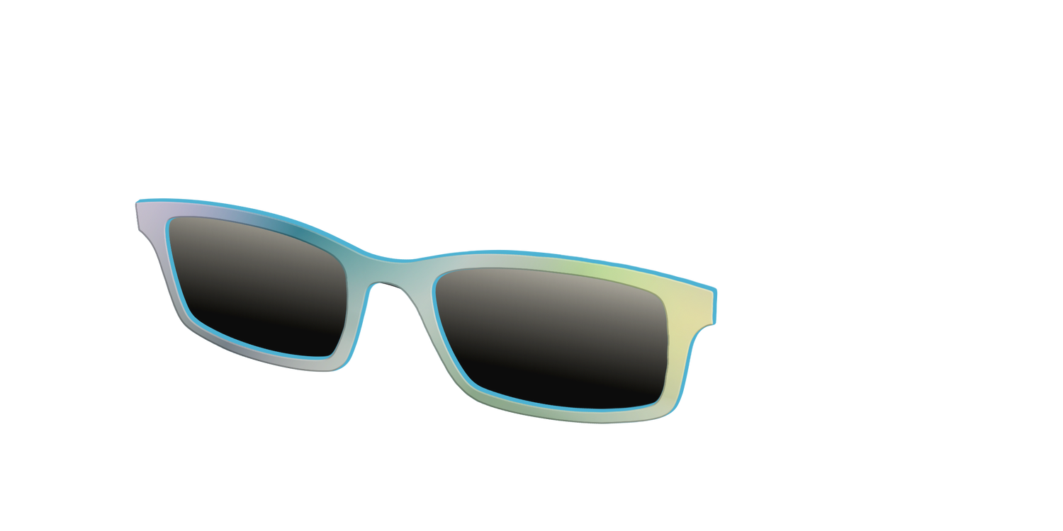 The Polarized Iridescent Sun Top - Angle Top Image - Pair Eyewear