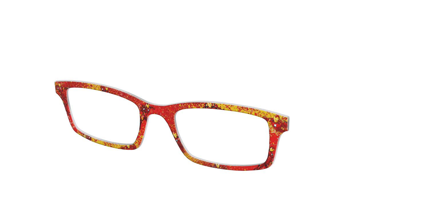 The Iron Man Splatter - Angle Top Image - Pair Eyewear