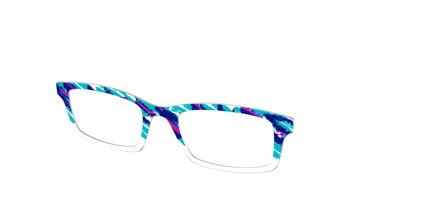 The Jazzy Scribble - Angle Top Image - Pair Eyewear
