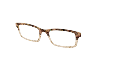 The Khaki Tortoise Crystal Split with Gold Flakes - Angle Top Thumbnail - Pair Eyewear