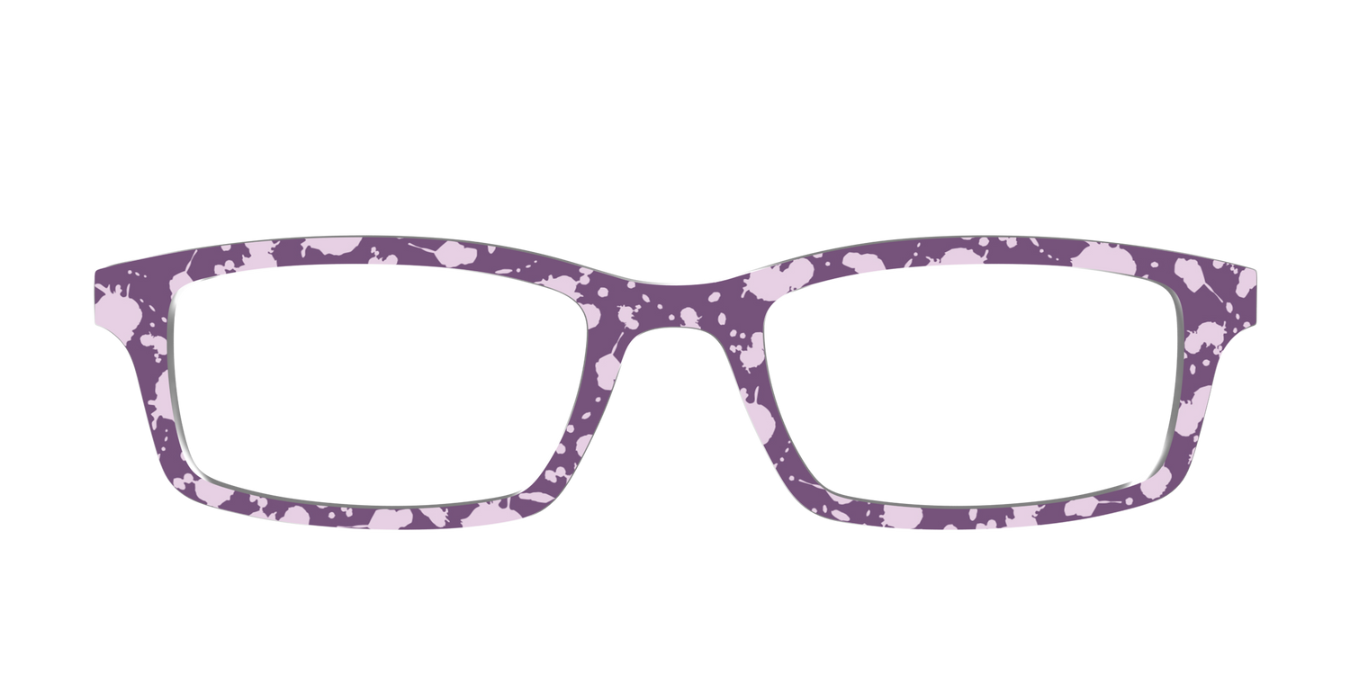 The Lavender Splatter - Front Top Image - Pair Eyewear
