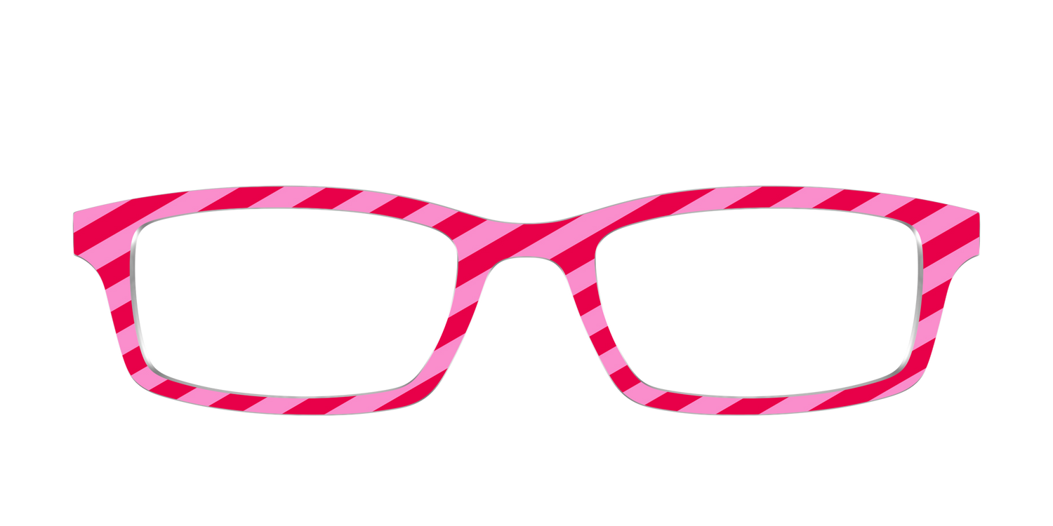 The Love-Struck Stripes - Front Top Image - Pair Eyewear