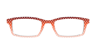 The Maroon to Blush Gradient Polka Dot - Front Top Thumbnail - Pair Eyewear