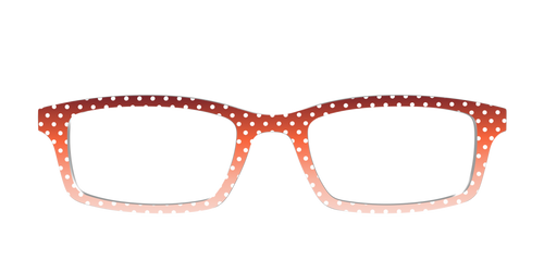The Maroon to Blush Gradient Polka Dot - Pair Eyewear