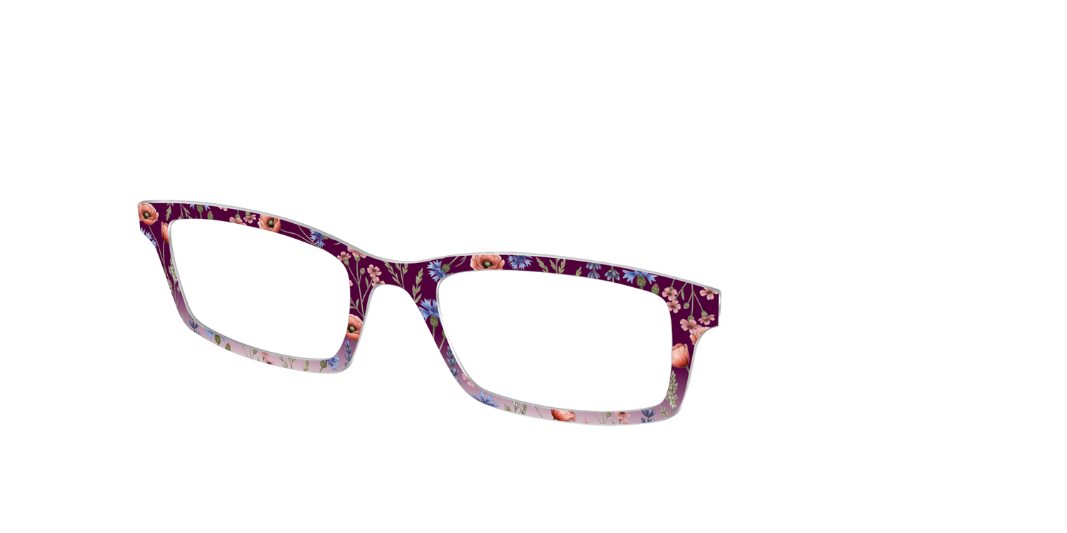 The Mulberry Floral Dip-Dye - Angle Top Image - Pair Eyewear
