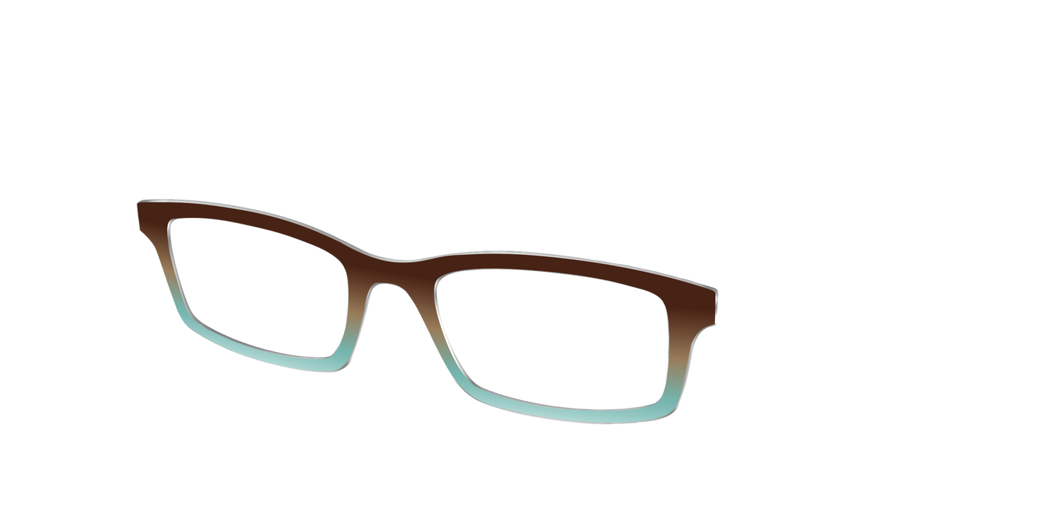 The Oak to Eggshell Gradient - Angle Top Image - Pair Eyewear