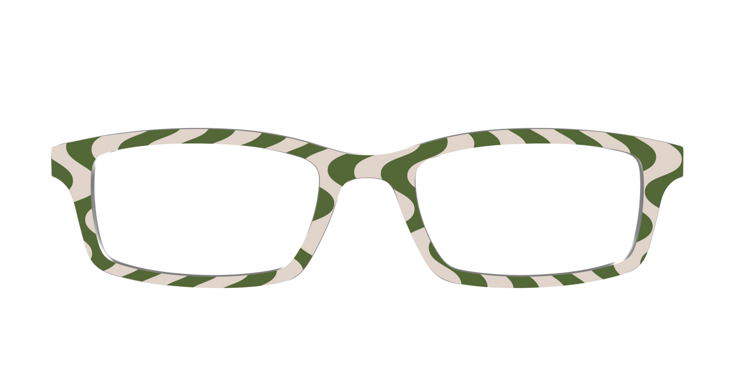 The Olive Waves - Front Top Image - Pair Eyewear