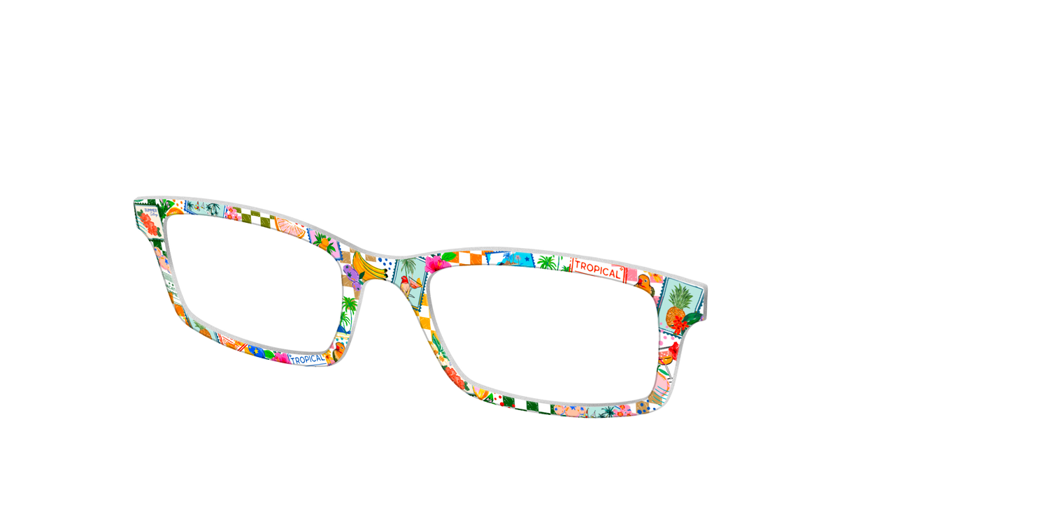 The Paradise Postage - Angle Top Image - Pair Eyewear