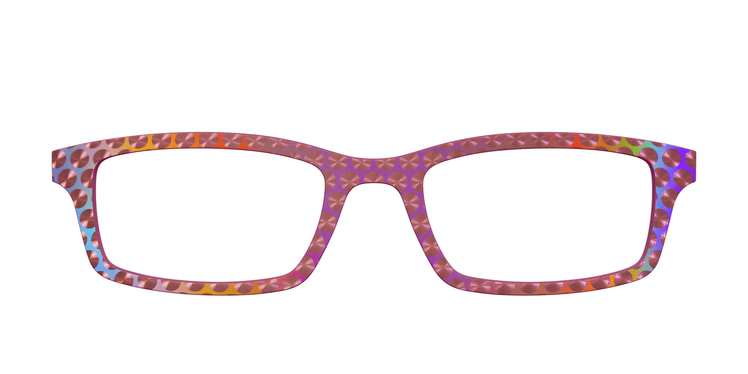 The Pink Holographic Spheres - Front Top Image - Pair Eyewear