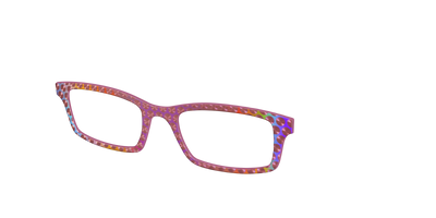 The Pink Holographic Spheres - Angle Top Thumbnail - Pair Eyewear