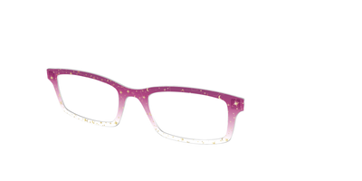 The Pink Ombre Gold Foil Crystal - Angle Top Thumbnail - Pair Eyewear