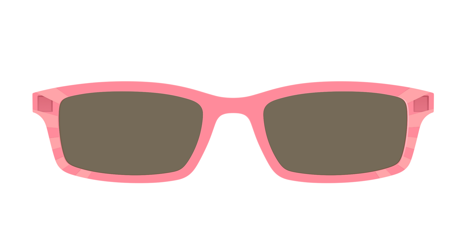 The Polarized Fruit Punch Sunburst Sun Top - Front Top Image - Pair Eyewear