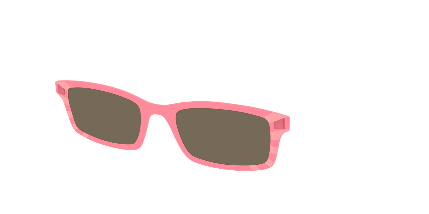 The Polarized Fruit Punch Sunburst Sun Top - Angle Top Image - Pair Eyewear