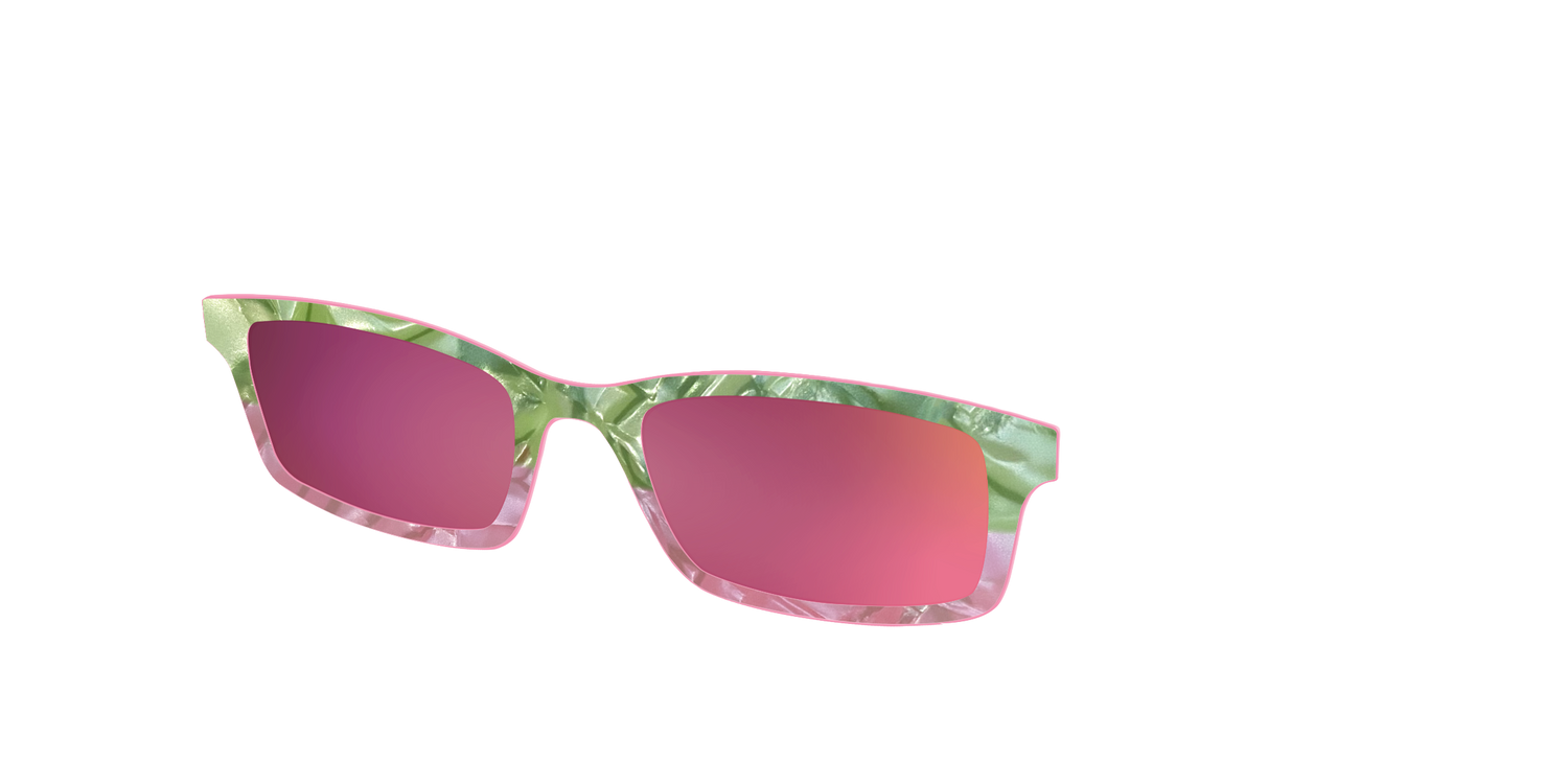 The Polarized Kiwi & Guava Pearl Sun Top - Angle Top Image - Pair Eyewear