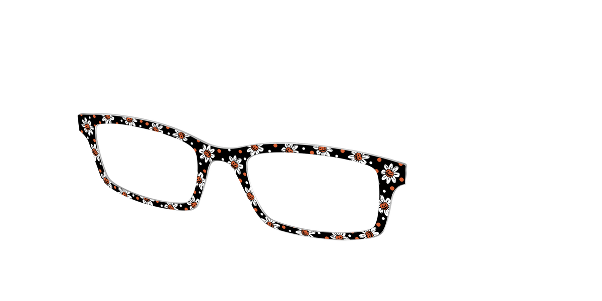 The Pumpkin Daisy Dot - Angle Top Image - Pair Eyewear