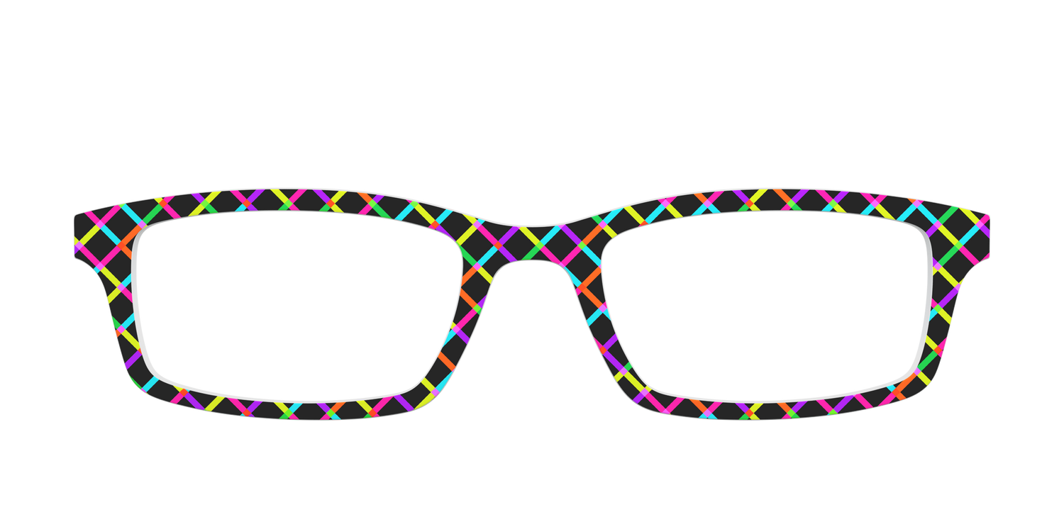 The Rainbow Windowpane - Front Top Image - Pair Eyewear