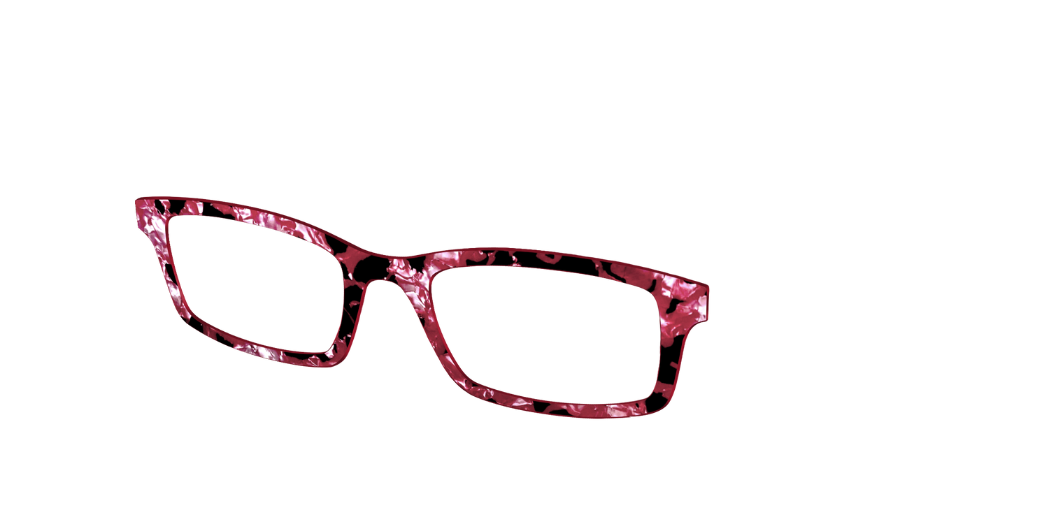 The Raspberry Pearl Tortoise - Angle Top Image - Pair Eyewear