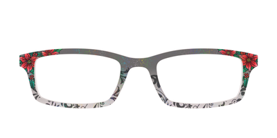 The Romantic Poinsettia Holographic Crystal - Front Top Thumbnail - Pair Eyewear