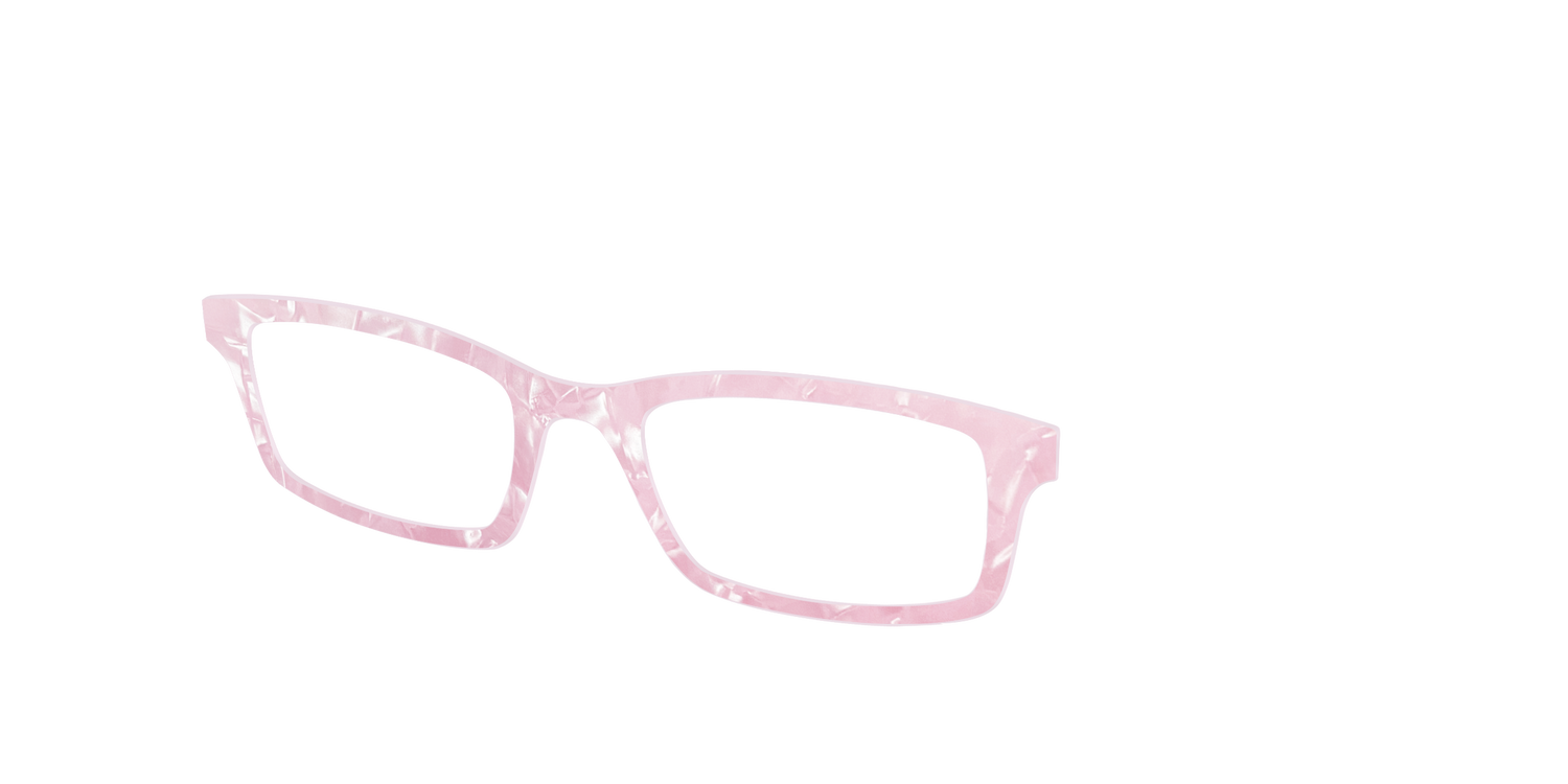 The Rose Quartz Pearl Marble - Angle Top Image - Pair Eyewear