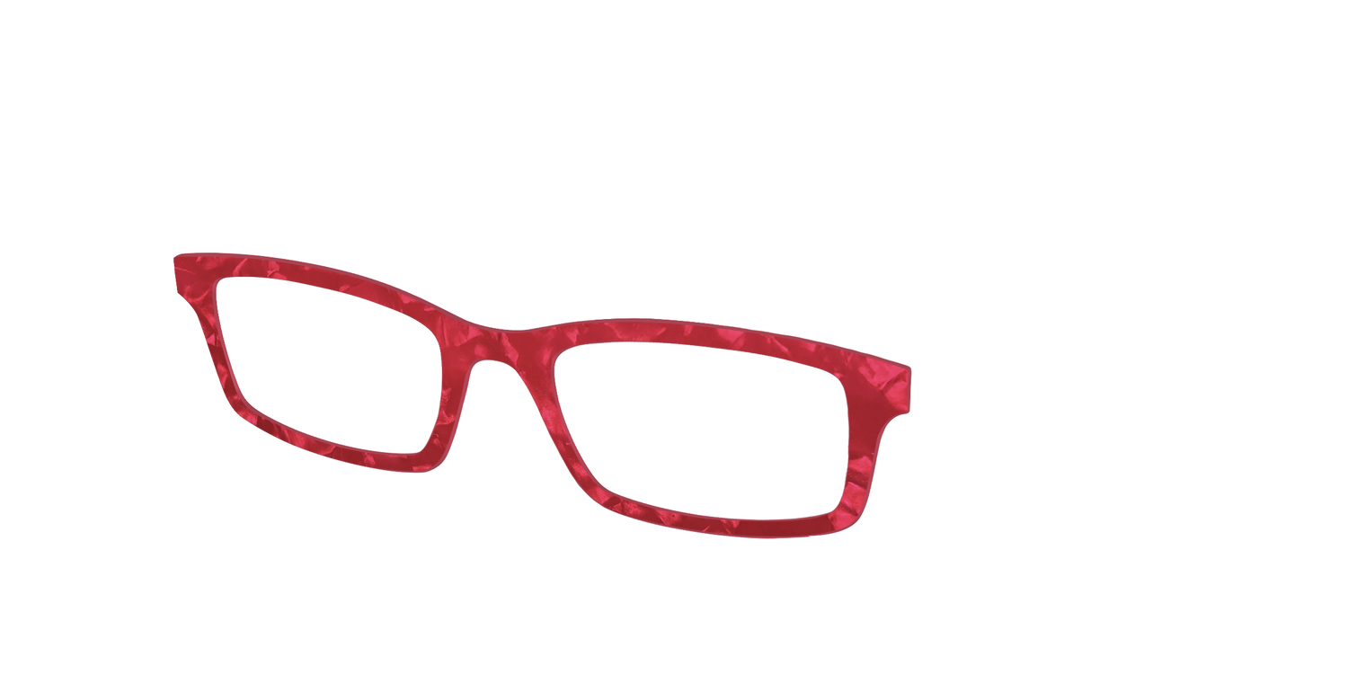 The Ruby Pearl Marble - Angle Top Image - Pair Eyewear