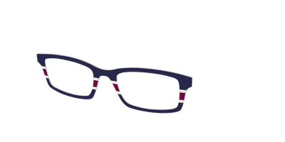 The Rugby Stripes - Angle Top Thumbnail - Pair Eyewear