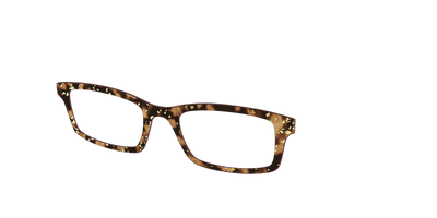 The Sandalwood Tortoise with Gold Foil - Angle Top Thumbnail - Pair Eyewear