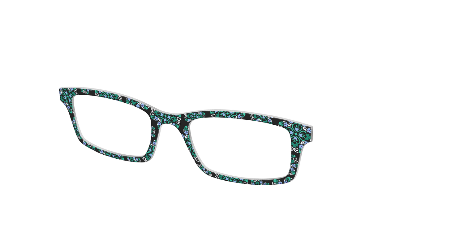 The Shamrock Damask - Angle Top Image - Pair Eyewear
