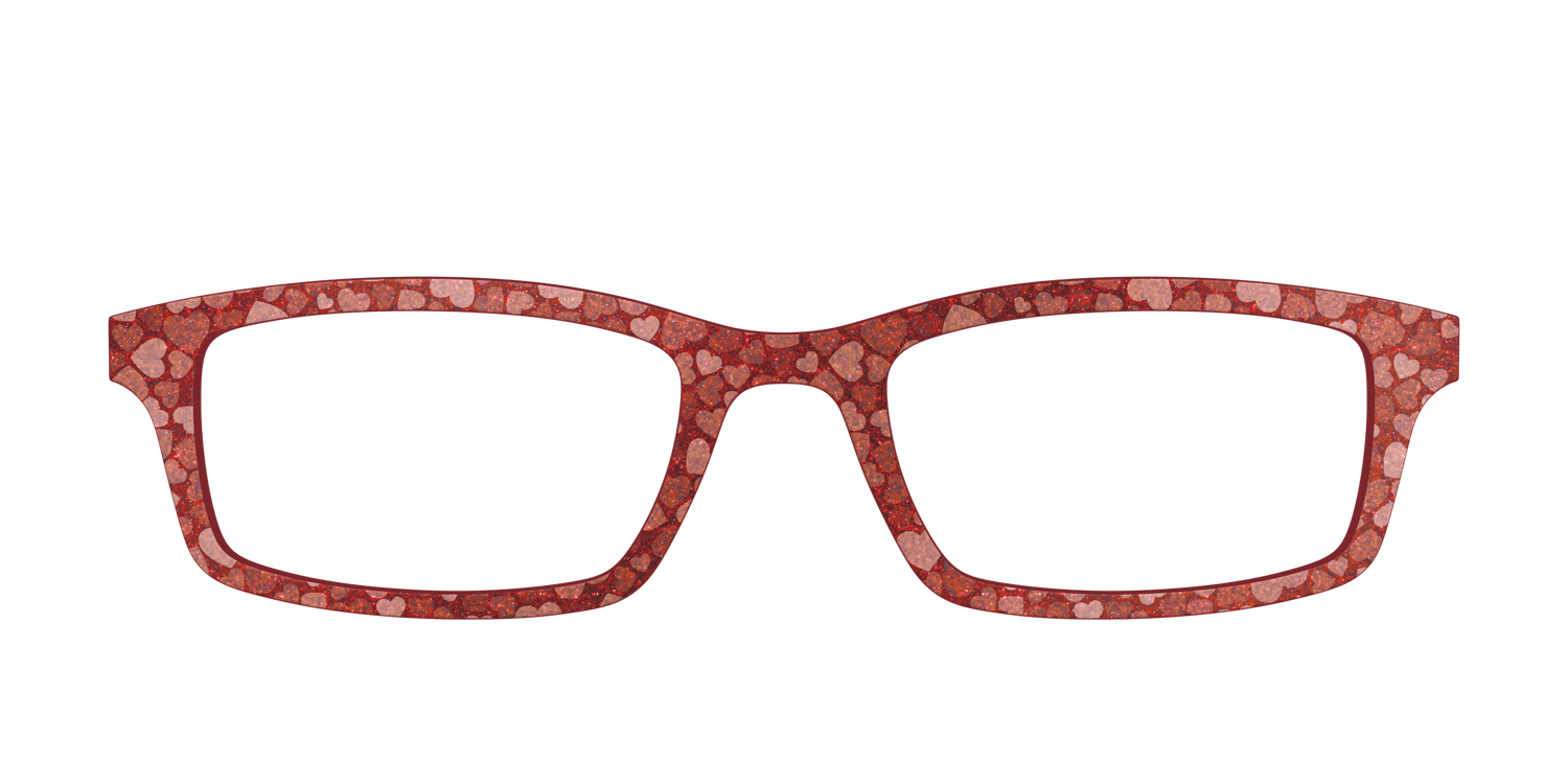 The Shimmering Hearts - Front Top Image - Pair Eyewear