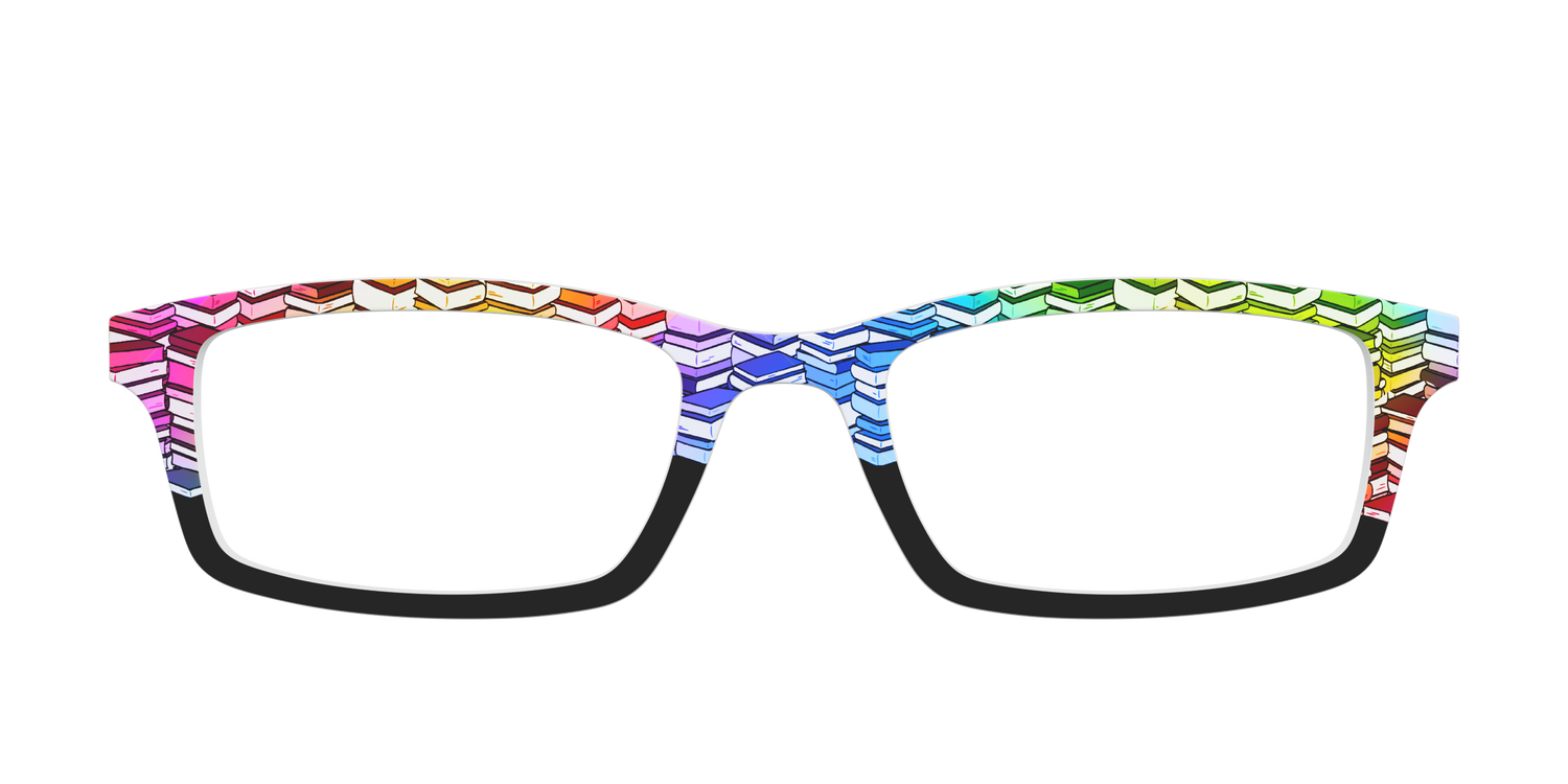 The Rainbow Stacks Split - Front Top Image - Pair Eyewear