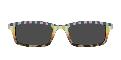 The Polarized Summer Stripes Tortoise Sun Top - Pair Eyewear