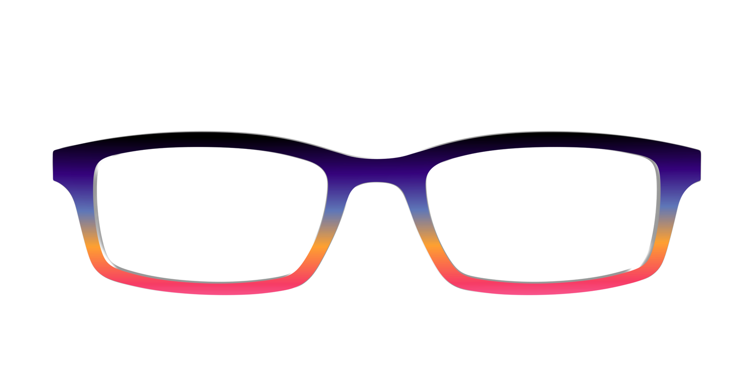 The Summer Sundown Gradient - Front Top Image - Pair Eyewear
