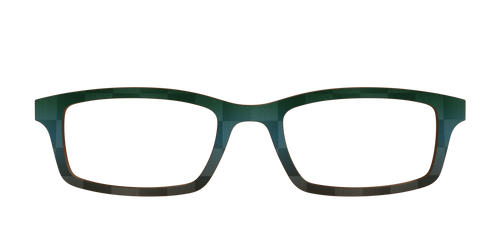 The Teal to Walnut Matte Check - Pair Eyewear