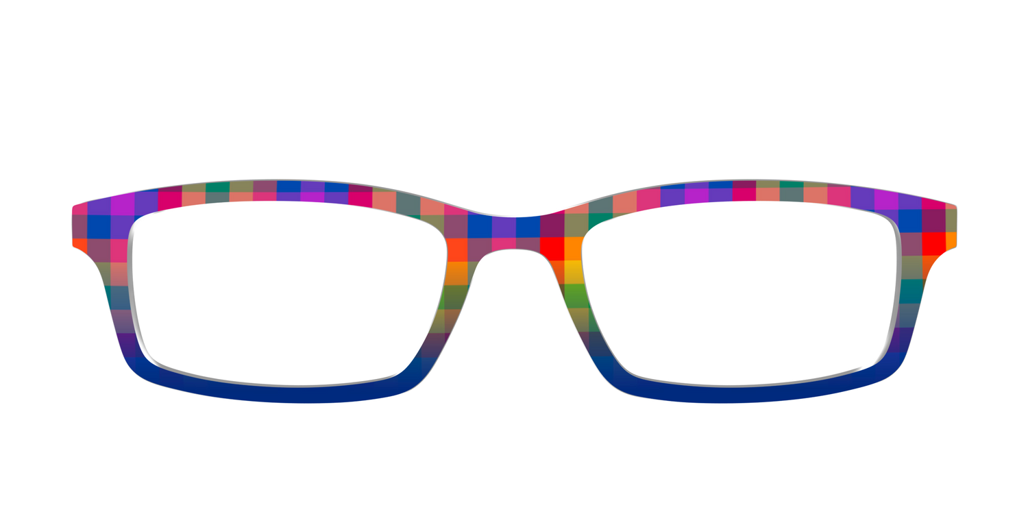 The Technicolor Gingham - Front Top Image - Pair Eyewear