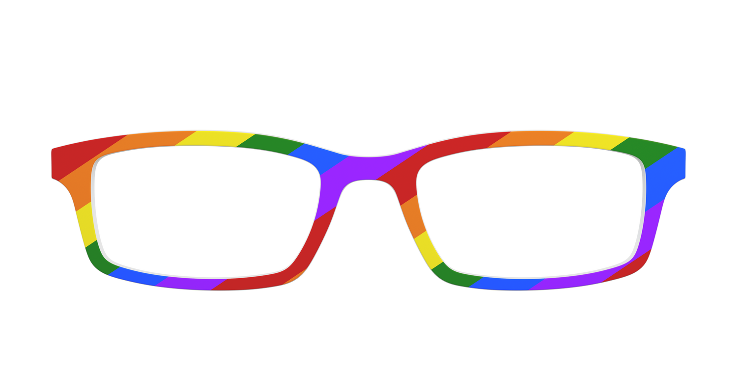 The Traditional Pride Flag - Front Top Image - Pair Eyewear