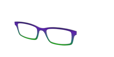The Ultra Violet to Bright Green Gradient - Angle Top Thumbnail - Pair Eyewear