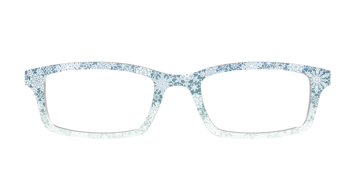 The White Lace Snowflake Crystal - Front Top Image - Pair Eyewear