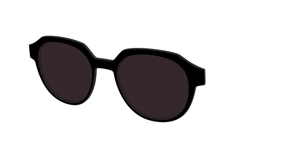 The Black with Urban Explorer lens - Angle Top Image - Pair Eyewear