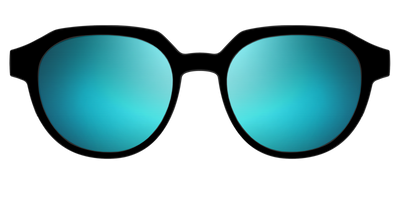 The Polarized Blue Reflective Sun Top - Front Top Thumbnail - Pair Eyewear