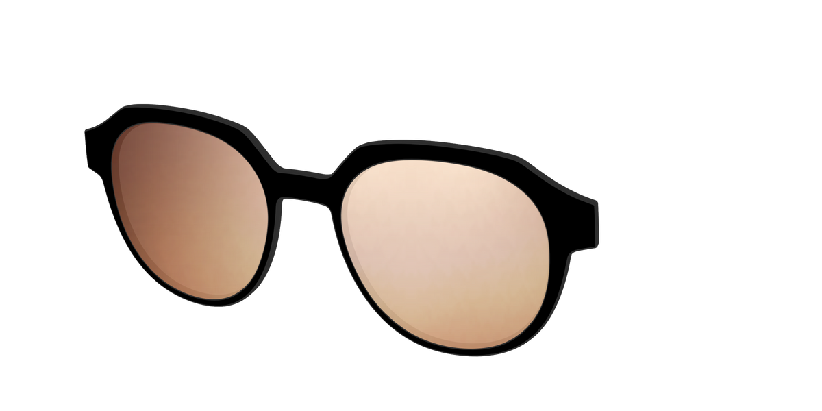 The Polarized Gold Reflective Sun Top - Angle Top Image - Pair Eyewear