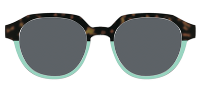 The Polarized Matcha Split Sun Top - Front Top Thumbnail - Pair Eyewear